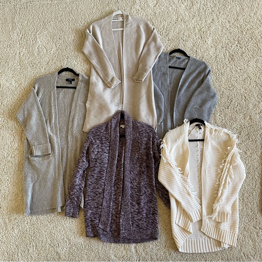 CARDIGAN BUNDLE (5 pieces - GAP, Target)
